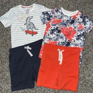 2 NWT Tommy Bahama Dino short/shirt sets